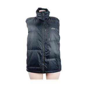 Go Lite Women's Black Sleeveless Mock Neck Padded Thermal Puffer Vest Size M